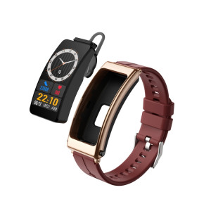 K13 1.14 pouces bande de silicone écouteur détachable montre intelligente prise en charge appel Bluetooth (rouge) SH701B93-20