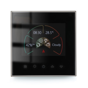 BHT-2002GALM 220V Thermostat de chauffage domestique intelligent Thermostat WiFi de chauffage de l'eau (noir) SH901B377-20