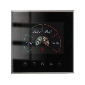 BHT-2002GCLM 220V Smart Home Chauffage Thermostat Chaudière Chauffage WiFi Thermostat (Noir) SH501B424-20