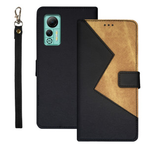 Pour Ulefone Note 14 idewei Étui de téléphone en cuir épissé bicolore (noir) SI908C401-20