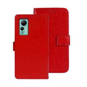 Pour Ulefone Note 14 idewei Crazy Horse Texture étui de téléphone en cuir avec support (rouge) SI908C790-20