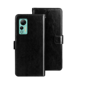 Pour Ulefone Note 14 idewei Crazy Horse Texture étui de téléphone en cuir avec support (noir) SI908E1560-20