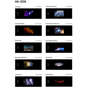 Godox AK-S06 Ensemble de diapositives de collection de transparents 10 en 1 pour kit de projection Godox AK-R21 SG15061198-20