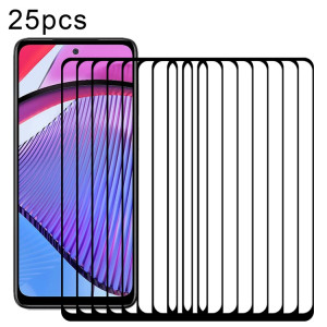 Pour Motorola Moto G Power 5G 25pcs Full Glue Full Cover Film de protection d'écran en verre trempé SH1401498-20