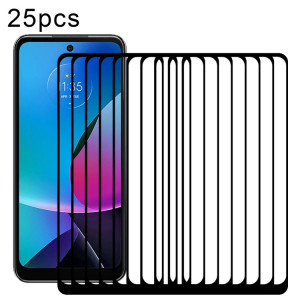 Pour Motorola Moto G Play 2023 25pcs Full Glue Full Cover Film de protection d'écran en verre trempé SH140461-20