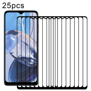 Pour Motorola Moto E22 / E22i 25pcs Full Glue Full Cover Film de protection d'écran en verre trempé SH1407930-20