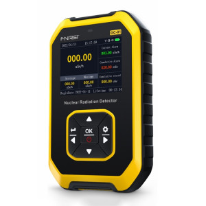 Fnirsi GC01 Home Lndustrial Marbre Radioactif X / Y Ray Détecteur de Radiation Nucléaire Compteur Geiger (Jaune) SF001A549-20