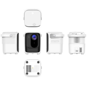 A007 Projecteur LED intelligent portable 1280 x 720 HD 113 ANSI, prise : prise britannique (blanc) SH503A26-20