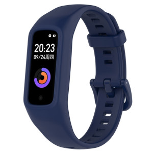 Pour Keep Band B2 Bracelet de montre en silicone intégré de couleur unie (bleu marine) SH301B621-20
