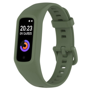 Pour Keep Band B2 Bracelet de montre en silicone intégré de couleur unie (vert armée) SH301E1857-20