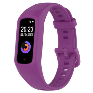 Pour Keep Band B2 Bracelet de montre en silicone intégré de couleur unie (violet) SH301F881-20