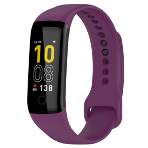 Pour Mambo Band 5 / 5S Bracelet de montre de remplacement en silicone de couleur unie (violet) SH901K780-20