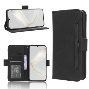 Pour Huawei nova 11 Skin Feel Calf Texture Card Slots Leather Phone Case (Black) SH119B1824-20