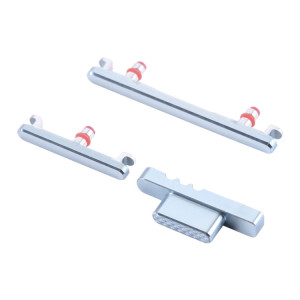 Pour bouton d'alimentation OnePlus 8T + bouton de contrôle du volume (argent) SH701B1005-20