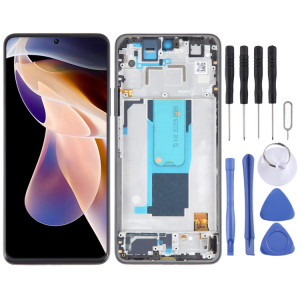 Écran LCD pour Xiaomi Redmi Note 11 Pro + 5G Numériseur Assemblage complet avec cadre (Noir) SH803B1230-20