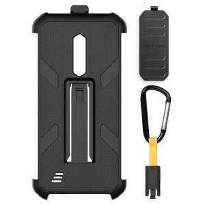 Pour Ulefone Armor X12 Pro Ulefone Back Clip Phone Case avec mousqueton (noir) SU804A1200-20
