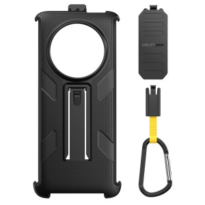 Pour Ulefone Armor 23 Ultra Ulefone Back Clip Phone Case avec mousqueton (noir) SU805A65-20