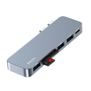 Yesido HB10 6 en 1 Ports USB-C / Type-C Adaptateur HUB de Station d'Accueil Multifonctionnel SY81151454-20