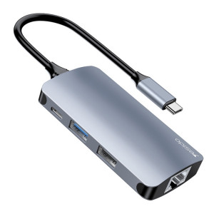 Yesido HB15 6 en 1 Ports USB-C / Type-C Adaptateur HUB de Station d'Accueil Multifonctionnel SY8136584-20