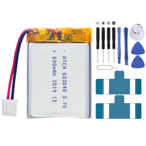 Remplacement universel de la batterie 2pcs, modèle: 603040 SH5814756-20