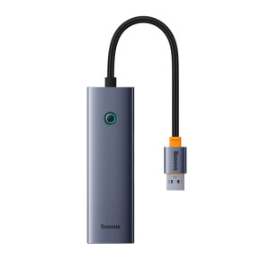 Adaptateur HUB Baseus Flite Series 4 en 1 USB-A vers USB 3.0x4 (Gris sidéral) SB501A1539-20