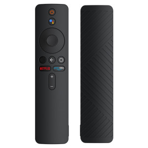 Pour Xiaomi 4K TV Stick télécommande étui de protection en silicone liquide (noir) SH101A587-20