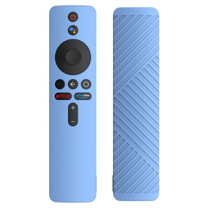 Pour Xiaomi 4K TV Stick télécommande étui de protection en silicone liquide (bleu ciel) SH101D1576-20
