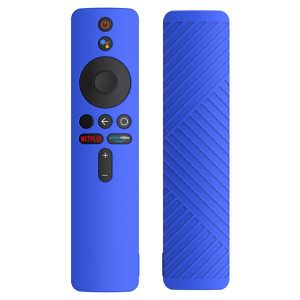 Pour Xiaomi MiBox S Étui de protection en silicone liquide pour télécommande (Bleu foncé) SH102C1927-20