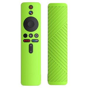 Pour étui de protection en silicone liquide pour télécommande Xiaomi MiBox S (vert fluo) SH102E1315-20