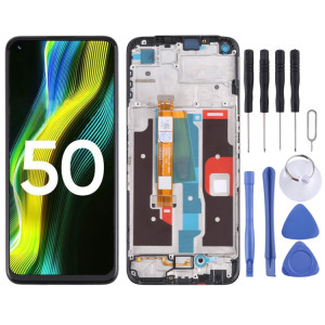 Pour Realme Narzo 50 4G RMX3286 OEM écran LCD numériseur assemblage complet avec cadre SH50101141-20