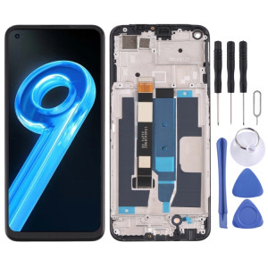 Pour Realme 9 5G Inde RMX3388 OEM écran LCD numériseur assemblage complet avec cadre SH50111217-20