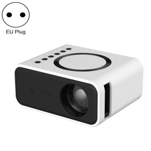 Le mini projecteur LCD T300S 320 x 240 24 ANSI Lumens prend en charge le même écran filaire et sans fil, spécification : (blanc) SH202B1351-20