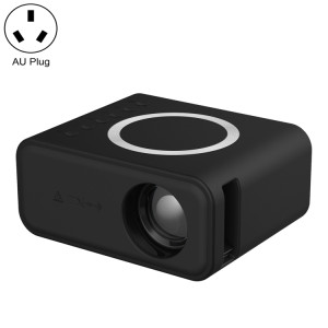 Le mini projecteur LCD T300S 320 x 240 24 ANSI Lumens prend en charge le même écran filaire et sans fil, spécification : prise AU (noir). SH204A1420-20