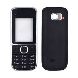 Pour Nokia c2-01 Couverture complète du boîtier (Noir) SH401A1249-20