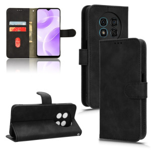 Pour Ulefone Note 15 Skin Feel Étui de téléphone en cuir à rabat magnétique (Noir) SH002A1170-20