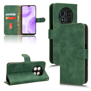 Pour Ulefone Note 15 Skin Feel Étui de téléphone en cuir à rabat magnétique (Vert) SH002C1691-20