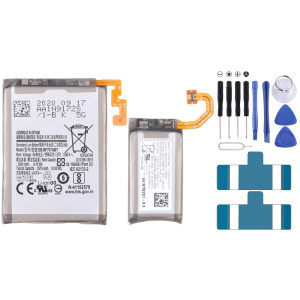 EB-BF707ABY EB-BF708ABY 1 paire de remplacement de batterie 2575mAh 725mAh pour Samsung Galaxy Z Flip 5G SH86051529-20