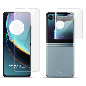 Pour Motorola Razr 40 Ultra 1 ensembles film hydrogel plein écran incurvé imak ensemble de Film avant + arrière SI8901353-20