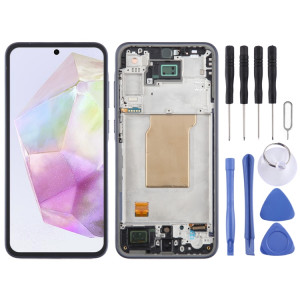 Pour Samsung Galaxy A35 SM-A356B écran LCD d'origine numériseur assemblage complet avec cadre SH0119686-20