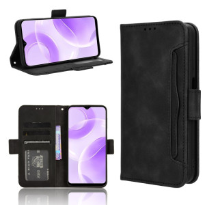Pour Ulefone Note 15 Skin Feel Calf Texture Slots pour cartes Étui de téléphone en cuir (Noir) SH602B1175-20