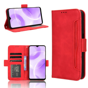 Pour Ulefone Note 15 Skin Feel Calf Texture Slots pour cartes Étui de téléphone en cuir (rouge) SH602C914-20