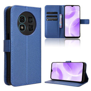 Pour Ulefone Note 15 Étui de téléphone en cuir à texture diamant (bleu) SH202C167-20