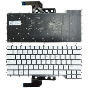 Pour Dell Alienware M15/R3/R4 US Version clavier d'ordinateur portable rétro-éclairé rvb (blanc 0Y00RH) SH101A1553-20