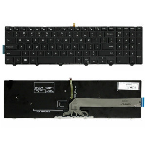 Clavier d'ordinateur portable rétroéclairé pour Dell 15-9550/15-3000/15-5542 (mot blanc) SH701B1512-20