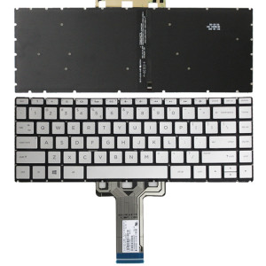 Pour clavier rétroéclairé pour ordinateur portable HP 14M-BA 14-BS US Version (argent) SH503A1671-20
