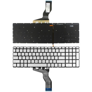 Pour clavier rétroéclairé pour ordinateur portable HP 15-AB / 15-AK US Version (argent) SH505A1158-20