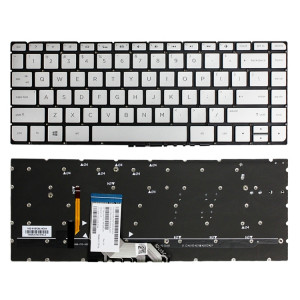 Pour clavier rétroéclairé pour ordinateur portable HP Spectre 15-AP US Version (argent) SH508A862-20