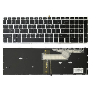 Pour HP ProBook 650 G4 argent cadre US Version clavier rétro-éclairé pour ordinateur portable SH5101206-20