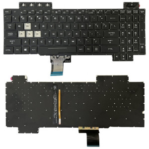 Pour Asus Gaming FX505D FX505DY FX505DD US Version clavier d'ordinateur portable rétro-éclairé (noir) SH501A1883-20