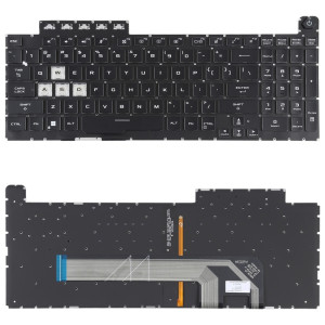 Pour Asus ROG Strix GL703V GL703VD GL703VM US Version clavier d'ordinateur portable rétro-éclairé (noir) SH601A1329-20